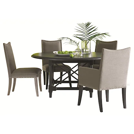 Eclectic Contemporary Round Kitchen Table Set
